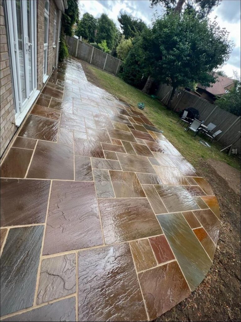 indian sandstone patio aylesbury 01